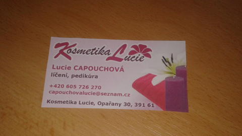Vizitky Kosmetika Lucie
